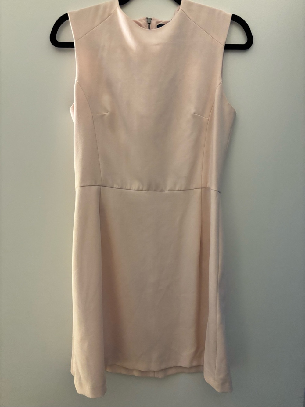 French Connection Sleeveless Blush Cream Shift Dress